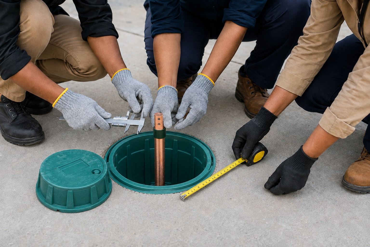 Inspect the installation with the CoreWE7 founding partners