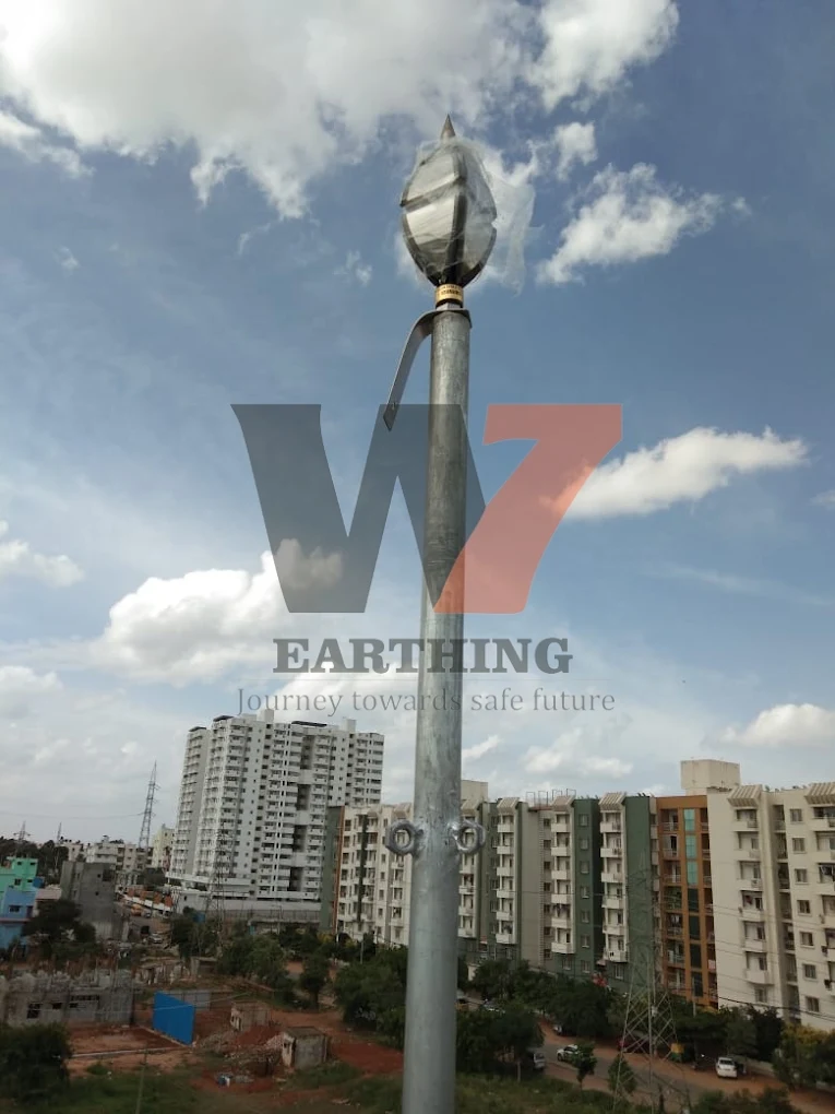 Installed lightning arrester