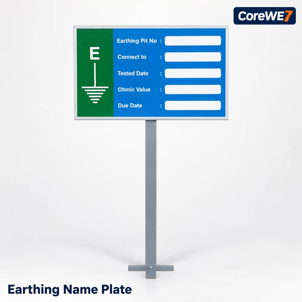 Earthing Name Plate