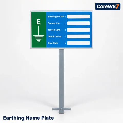 Earthing Name Plate